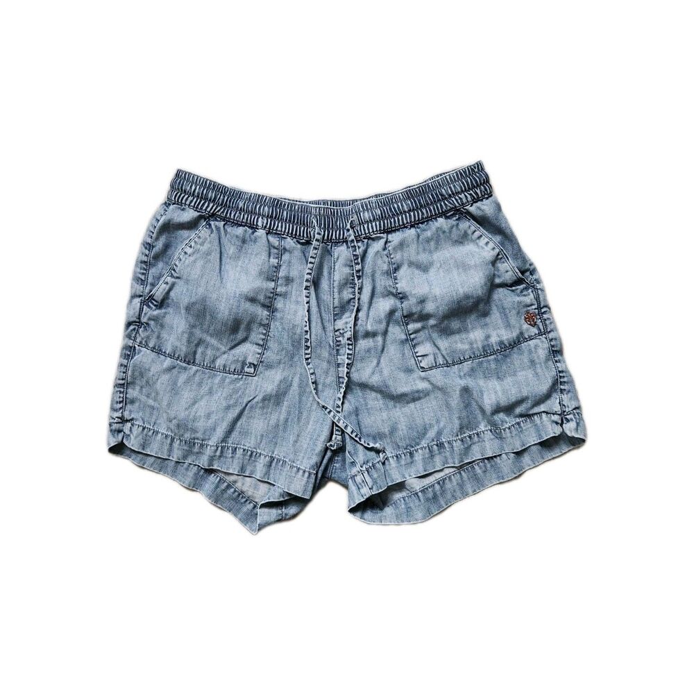 Hatley Light Blue Denim-Style High Waist Shorts